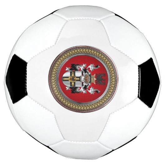 [400] Teutonische wapenschild Voetbal (Gedraaid)