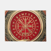 [400] Vegvisir - Viking Gold Magic Runass Deurmat (Voorkant)