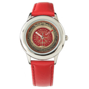 [400] Vegvisir - Viking Gold Magic Runass Horloge