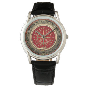 [400] Vegvisir - Viking Gold Magic Runass Horloge