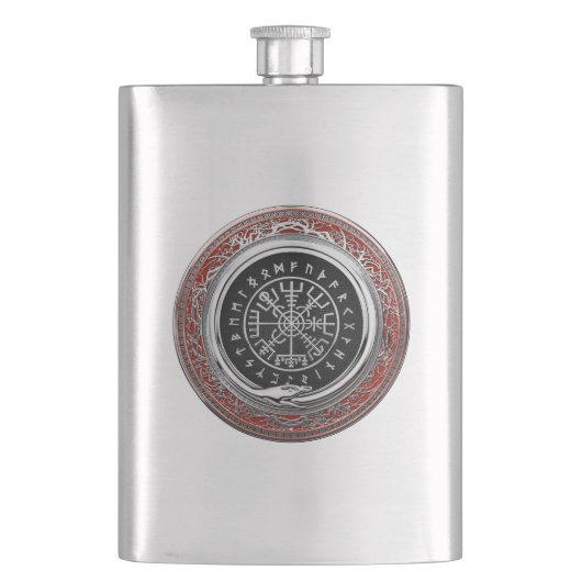 [400] Vegvisir - Viking Silver Magic Runass Flacon (Voorkant)