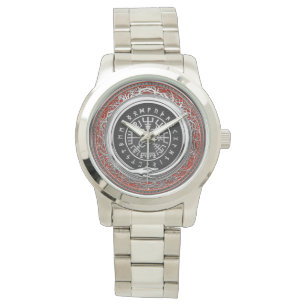 [400] Vegvisir - Viking Silver Magic Runass Horloge