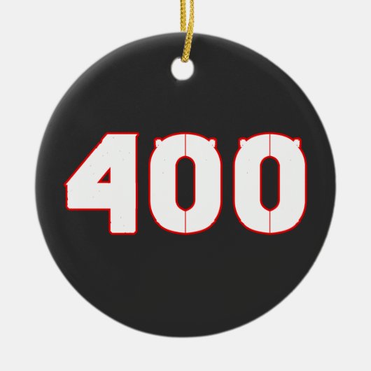 400 Zahl Keramisch Ornament (Voorkant)