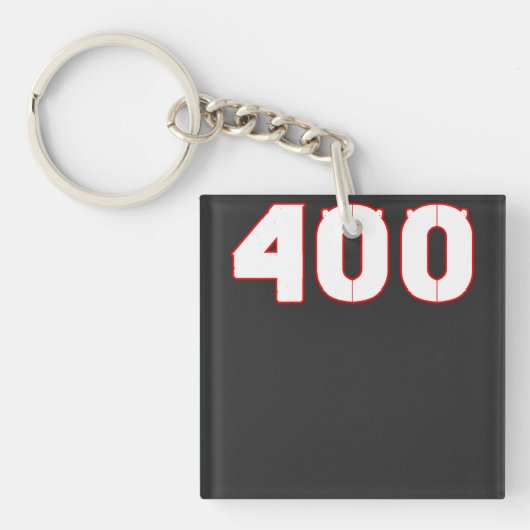 400 Zahl Sleutelhanger (voorkant)