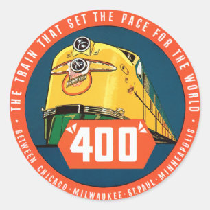 400Trein Ronde Sticker