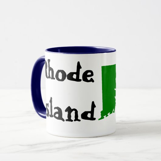 401, netnummer van Rhode Island! Mok (Voorkant links)