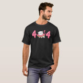 404 Cat Donut Web Developer Front End Ontwikkelaar T-shirt (Voorkant volledig)