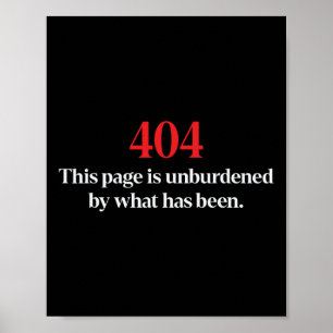 404 Deze pagina wordt niet bezwaard door wat Trump Poster