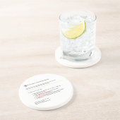 404 Drink niet gevonden Zandsteen Onderzetter (Zijkant)