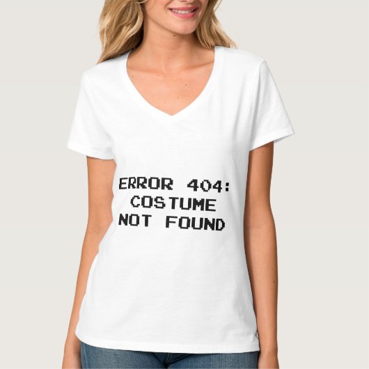 404 Fout: Costume niet gevonden T-shirt (Voorkant)