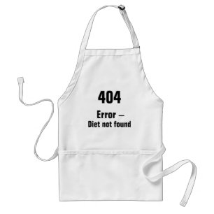404 Fout - Diet gevonden niet platform Standaard Schort