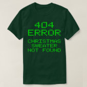 404 Fout kerstkeuken niet gevonden Funny Comput T-shirt (Design voorkant)