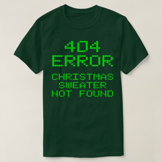 404 Fout kerstkeuken niet gevonden Funny Comput T-shirt (Design voorkant)