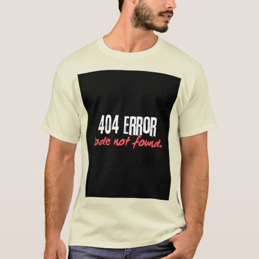 404 Fout Mannen T-shirt (Voorkant)