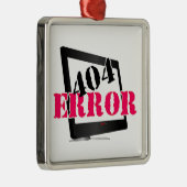 404 Fout Metalen Ornament (Rechts)