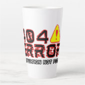 404 Fout – Motivatie niet gevonden Latte Mok (Voorkant)