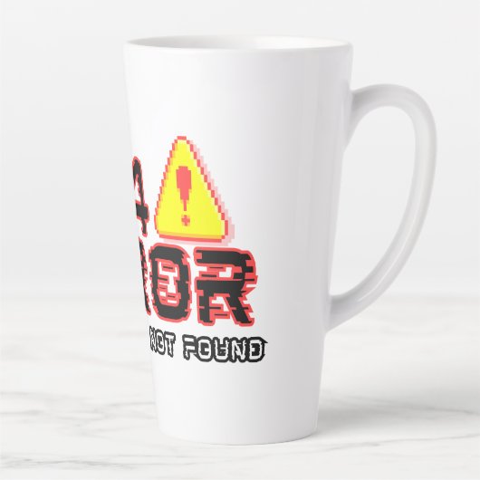 404 Fout – Motivatie niet gevonden Latte Mok (Rechts)
