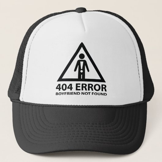 404 Fout vriend niet gevonden Trucker Pet (Voorkant)