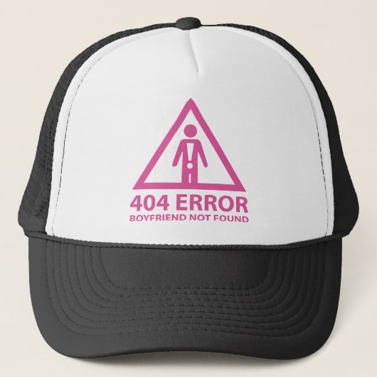 404 Fout vriend niet gevonden Trucker Pet (Voorkant)