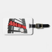 404 Foutbericht op de website niet gevonden Bagagelabel (Voorkant horizontaal)