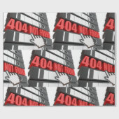 404 Foutbericht op de website niet gevonden Cadeaupapier (Vlak)