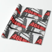 404 Foutbericht op de website niet gevonden Cadeaupapier (Uitgerold)