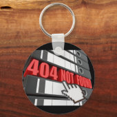404 Foutbericht op de website niet gevonden Sleutelhanger (Voorkant)