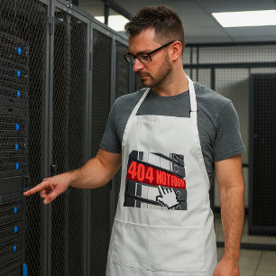 404 Foutbericht op de website niet gevonden Standaard Schort