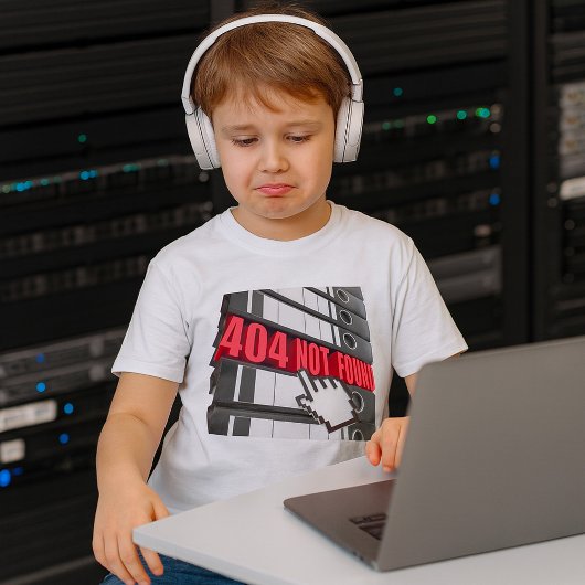 404 Foutbericht op de website niet gevonden T-shirt