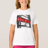 404 Foutbericht op de website niet gevonden T-shirt (Voorkant)