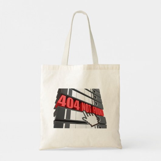 404 Foutbericht op de website niet gevonden Tote Bag (Achterkant)