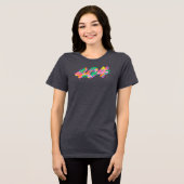 404 Gecodeerde Drip-typografie PNG | Kleurrijk Sme Tri-Blend Shirt (Voorkant volledig)