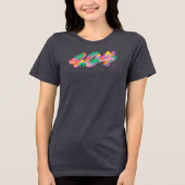 404 Gecodeerde Drip-typografie PNG | Kleurrijk Sme Tri-Blend Shirt (Voorkant)