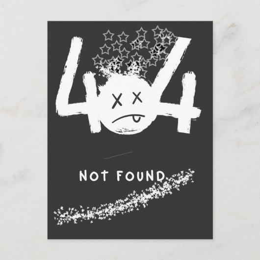 404 GEEN VERBINDING BRIEFKAART (Voorkant)