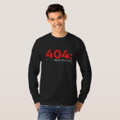 404: Gevreesde niet gevonden glitchende retro T-shirt (Voorkant volledig)
