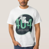 404, grappig, 404 gebiedscode, fout 404, fout 404  t-shirt (Voorkant)
