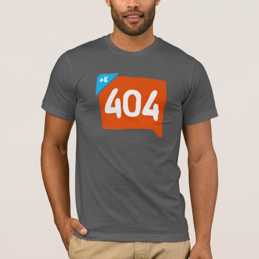 404 Klout niet gevonden. T-shirt (Voorkant)