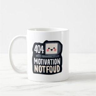 404 Motivatie Niet Gevonden – Schattige Luie Dag Koffiemok
