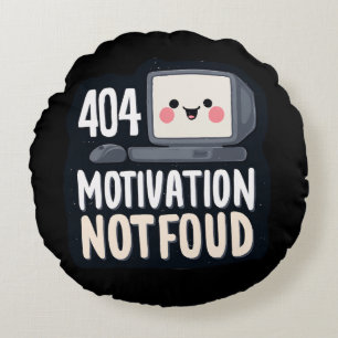 404 Motivatie Niet Gevonden – Schattige Luie Dag Rond Kussen