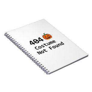 404 Niet gevonden kostuum Notitieboek