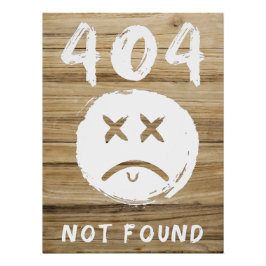 404 niet gevonden perfect poster