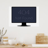 404 Niet gevonden Poster (Keuken)