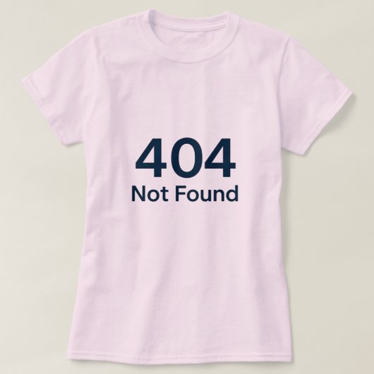 404 niet gevonden t-shirt (Design voorkant)