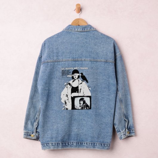 404: Normal Not Found – Glitched Soul Denim Jacket (Hangar)