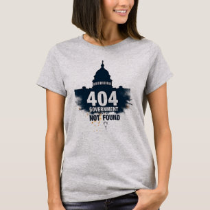 404: Overheid Niet Gevonden – Capitol Foutmelding T-shirt