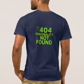 404 Personality Not Found – Glitchy Error Tee T-shirt (Achterkant)