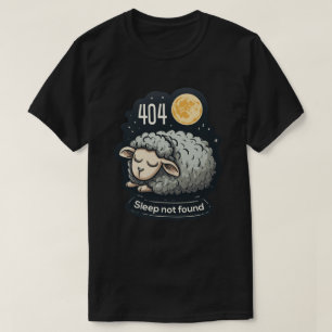 404 Slaap Niet Gevonden - Knuffelachtige Tekenfilm T-shirt