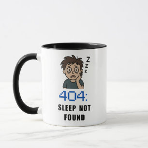 404 Slaap Niet Gevonden Mok