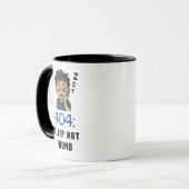404 Slaap Niet Gevonden Mok (Voorkant links)