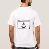 404 Slaap Niet Gevonden T-Shirt (Achterkant)